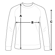 Men's Organic Sweatshirt Size overview