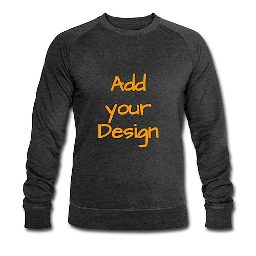 Männer Bio-Sweatshirt Dunkelgrau meliert