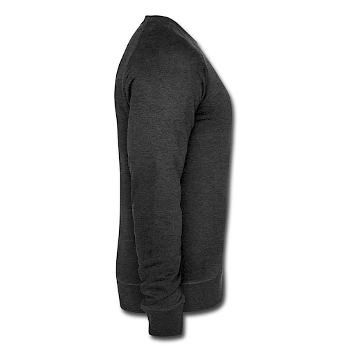 Männer Bio-Sweatshirt Rechts Dunkelgrau meliert