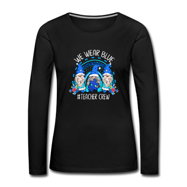 Corona  - We Wear Blue Teacher Crew Autism Awareness Gnomes