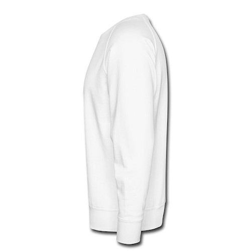 Männer Premium Pullover Links Weiß