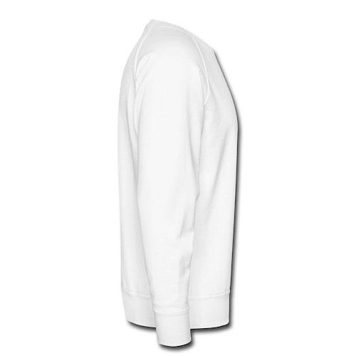 Männer Premium Pullover Rechts Weiß