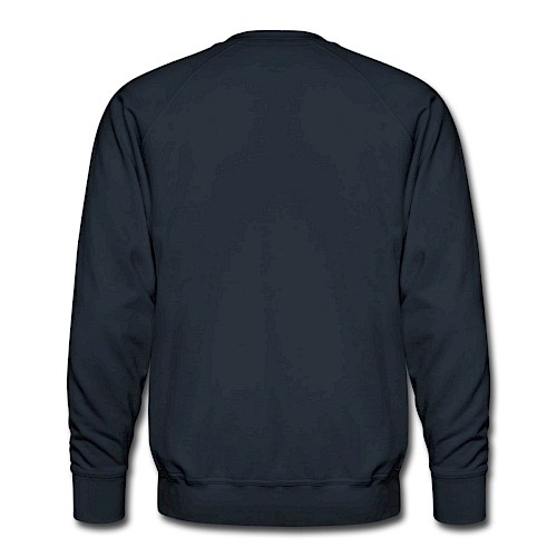 Herre premium sweatshirt Hinten marineblå