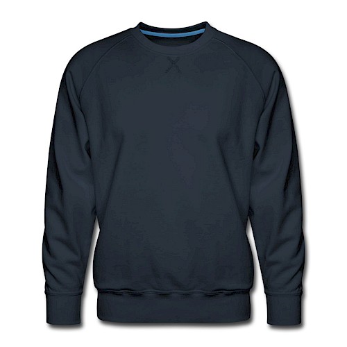 Herre premium sweatshirt Vorne marineblå