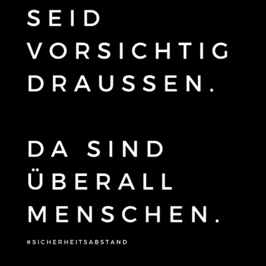 Zoom image Bitte Abstand halten Corona