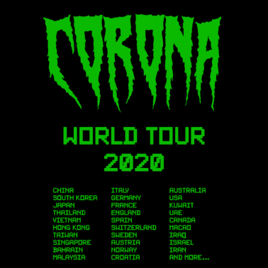 Zoom image Corona Virus World Tour lustiges Geschenk