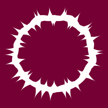 Zoom image Corona de espinas en blanco