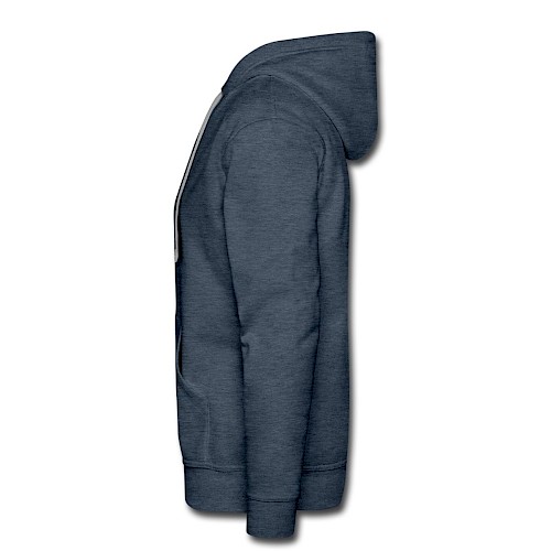 Männer Premium Hoodie Links Jeansblau