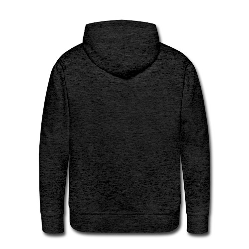 Men's Premium Hoodie Hinten charcoal grey