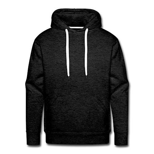 Men's Premium Hoodie Vorne charcoal grey