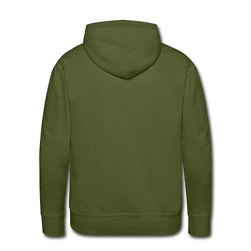 Men's Premium Hoodie Hinten olive green
