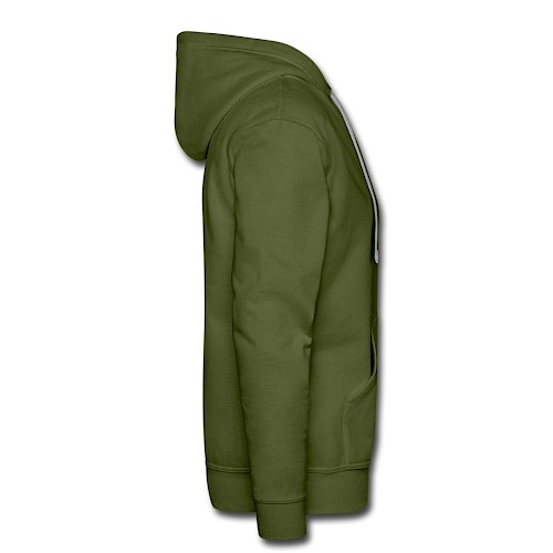 Men's Premium Hoodie Rechts olive green
