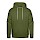 thumbnail Sweat-shirt à capuche Premium pour hommes Vorne vert olive