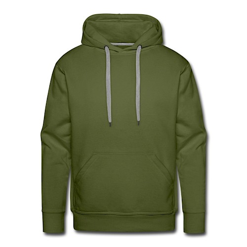 Men's Premium Hoodie Vorne olive green
