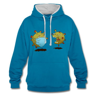 Corona  - Two Corona Viruses With Face Mask Laughing