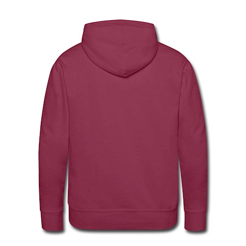 Men's Premium Hoodie Hinten bordeaux