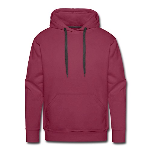 Men's Premium Hoodie Vorne bordeaux