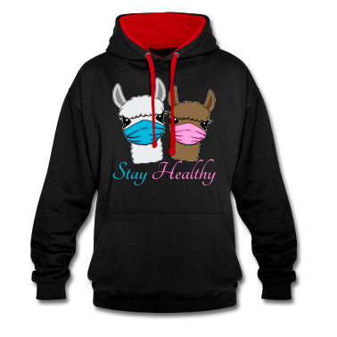 Corona  - Lama's met mondbeschermers tegen het Corona-virus