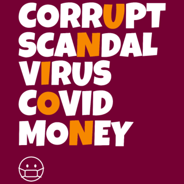 Zoom image Mask Affair Corruption Enrichment