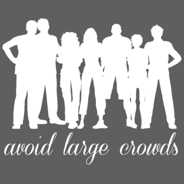 Zoom image undvik stora folkmassor