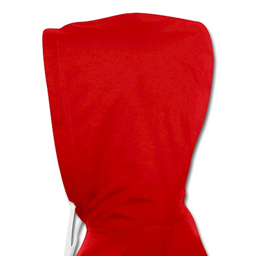 Kontrast-Hoodie Dos Rot/Weiß