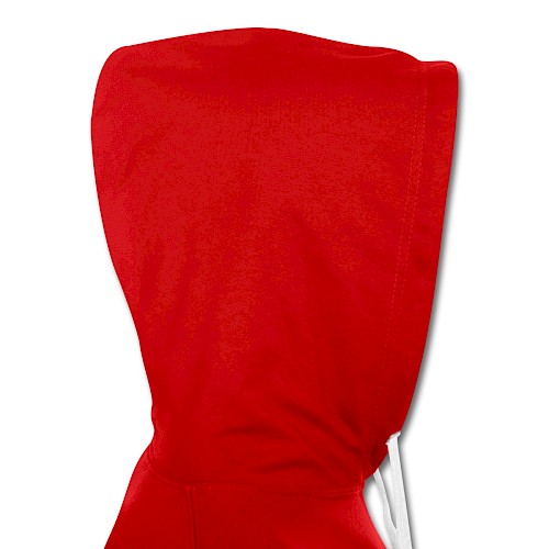 Kontrast-Hoodie Devant Rot/Weiß