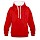 thumbnail Contrast Colour Hoodie Vorne red/white