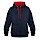 thumbnail Sweat-shirt contraste Vorne bleu marine/rouge