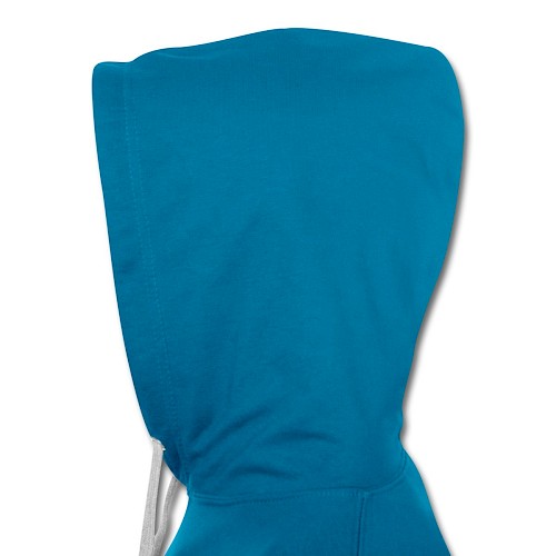 Contrast Colour Hoodie Dos peacock blue/heather grey