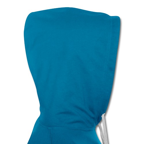 Contrast Colour Hoodie Devant peacock blue/heather grey