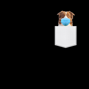 Zoom image Australian Shepherd Atemschutz in der Brusttasche