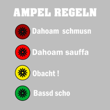 Zoom image Corona Ampel auf bayerisch Bayern deutsch we