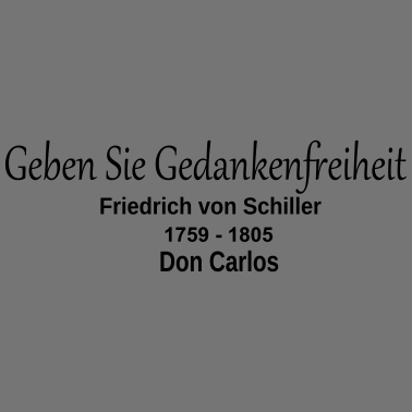 Zoom image Geben Sie Gedankenfreiheit