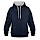 thumbnail Contrast Colour Hoodie Vorne navy/heather grey