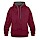 thumbnail Contrast Colour Hoodie Vorne burgundy/charcoal