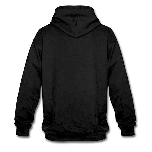 Contrast Colour Hoodie Hinten black/heather grey