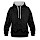 thumbnail Contrast Colour Hoodie Vorne black/heather grey