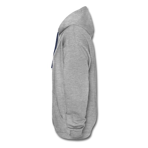Contrast Colour Hoodie Links heather grey/navy