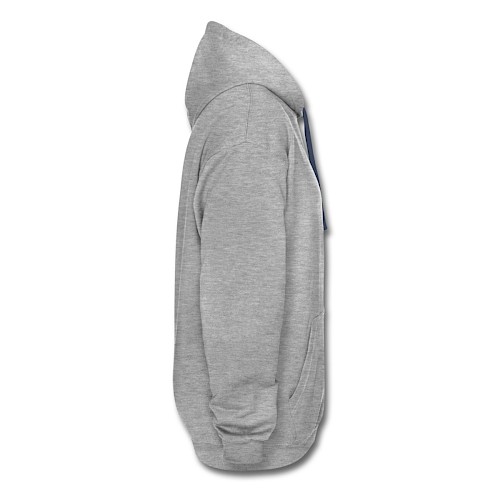 Contrast Colour Hoodie Rechts heather grey/navy