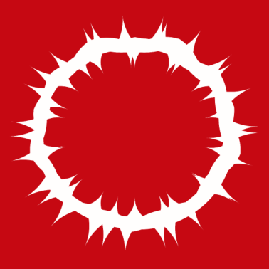 Zoom image Corona de espinas en blanco