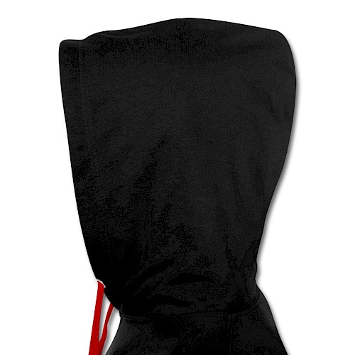 Contrast Colour Hoodie Dos black/red