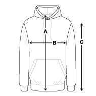 Unisex Hoodie Size overview