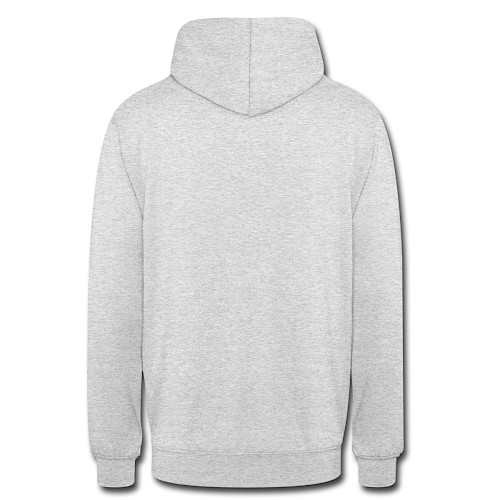 Unisex Hoodie Hinten Hellgrau meliert