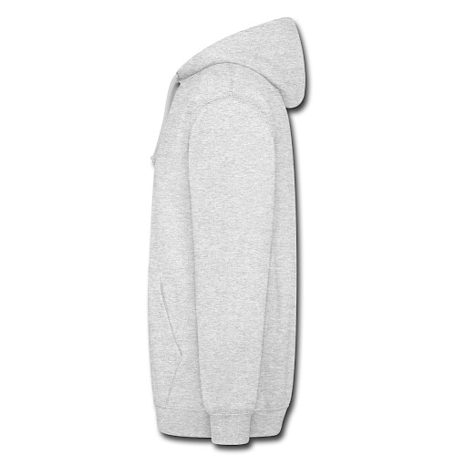 Unisex Hoodie Links Hellgrau meliert