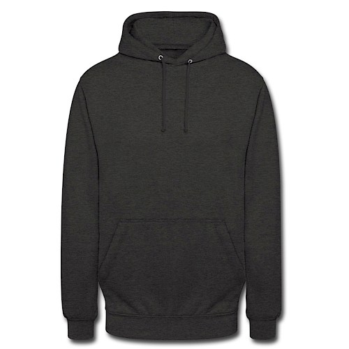 Unisex Hoodie Vorne charcoal grey