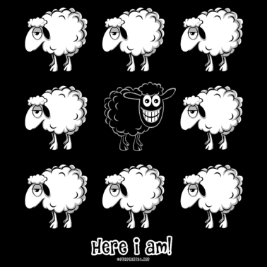 Zoom image BLACK SHEEP - Here i am - textiel, cadeaus 10-44