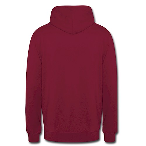 Unisex Hoodie Hinten bordeaux