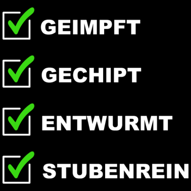 Zoom image Geimpft gechipt entwurmt Haken Impfen Virus