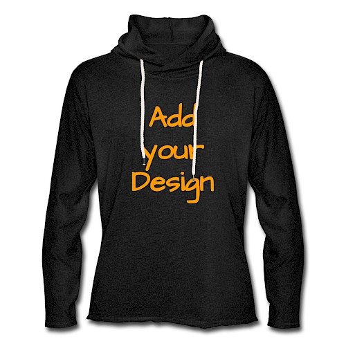 Leichtes Kapuzensweatshirt Unisex Anthrazit