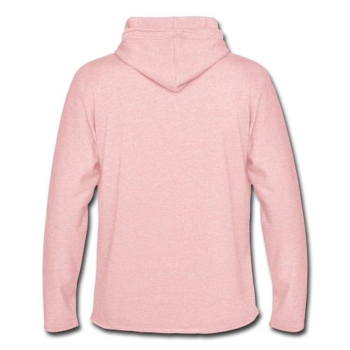 Light Unisex Sweatshirt Hoodie Hinten cream heather pink
